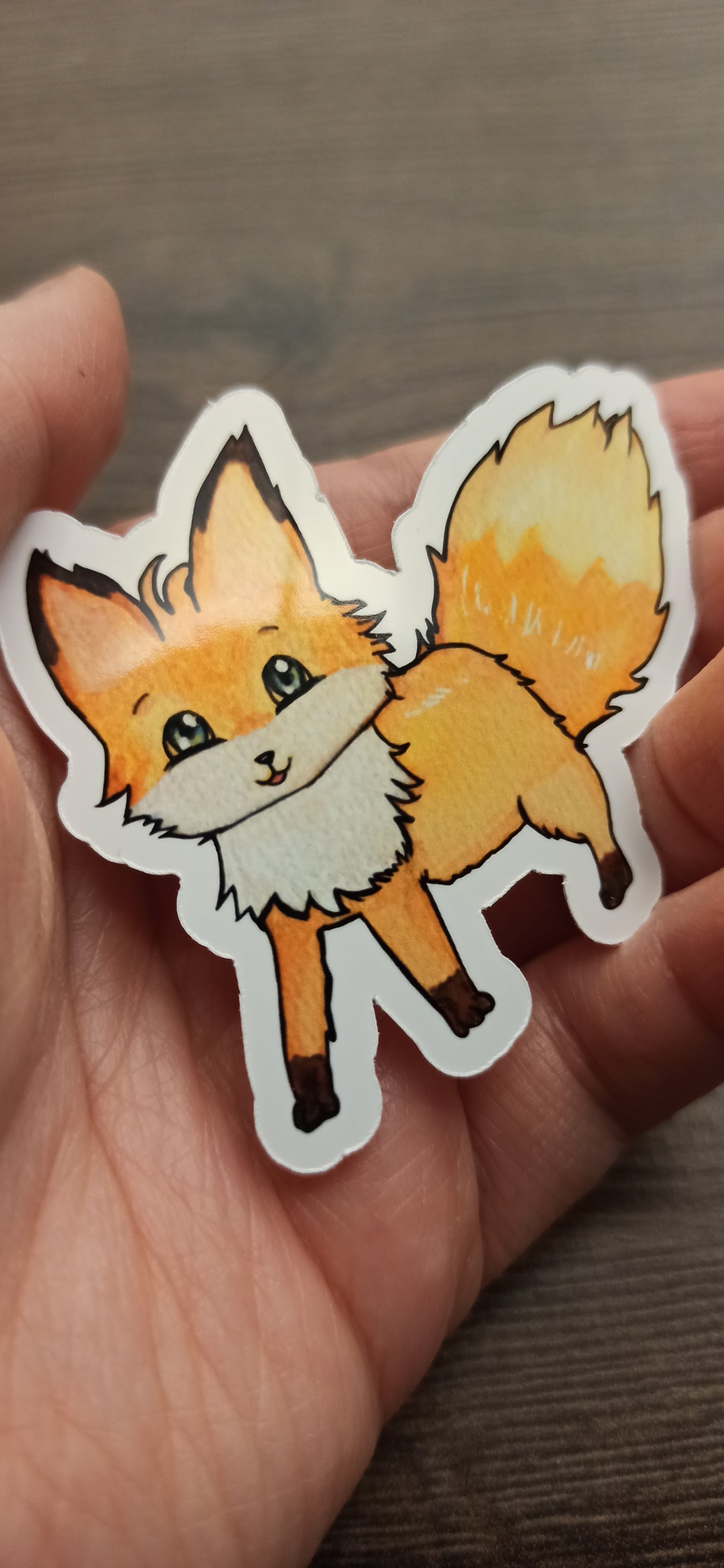 Glänzender Sticker von Foxy