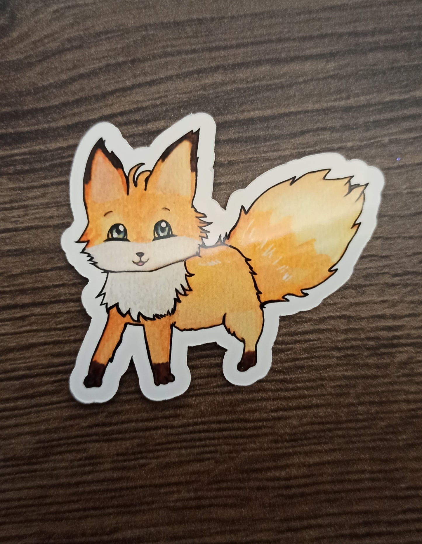 Glänzender Sticker von Foxy