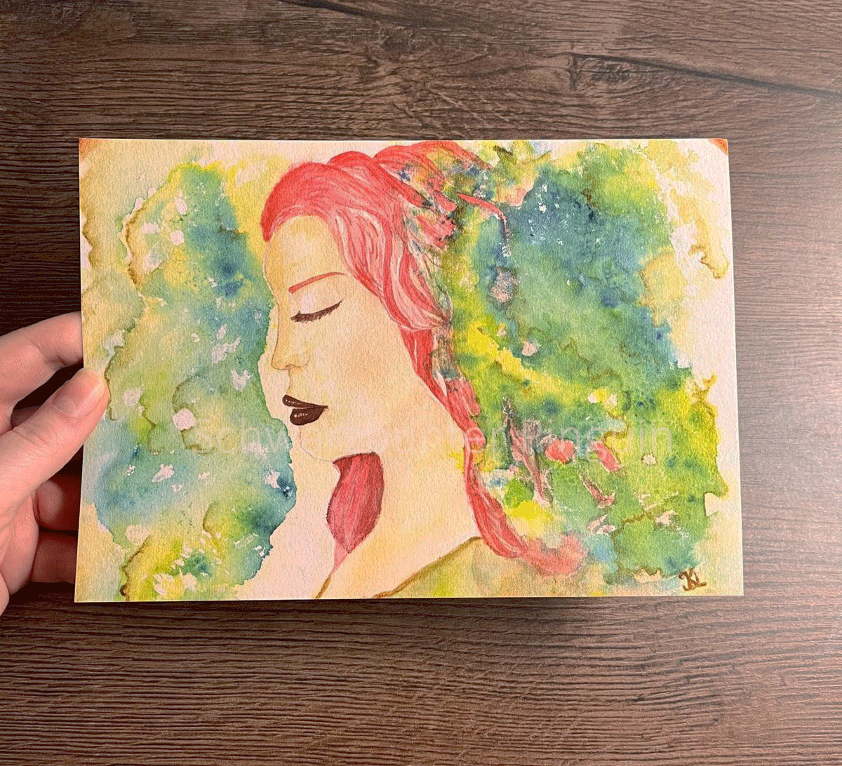 Fineart Kunstdruck vom Motiv "Goddess of Nature" in Größe DIN A5
