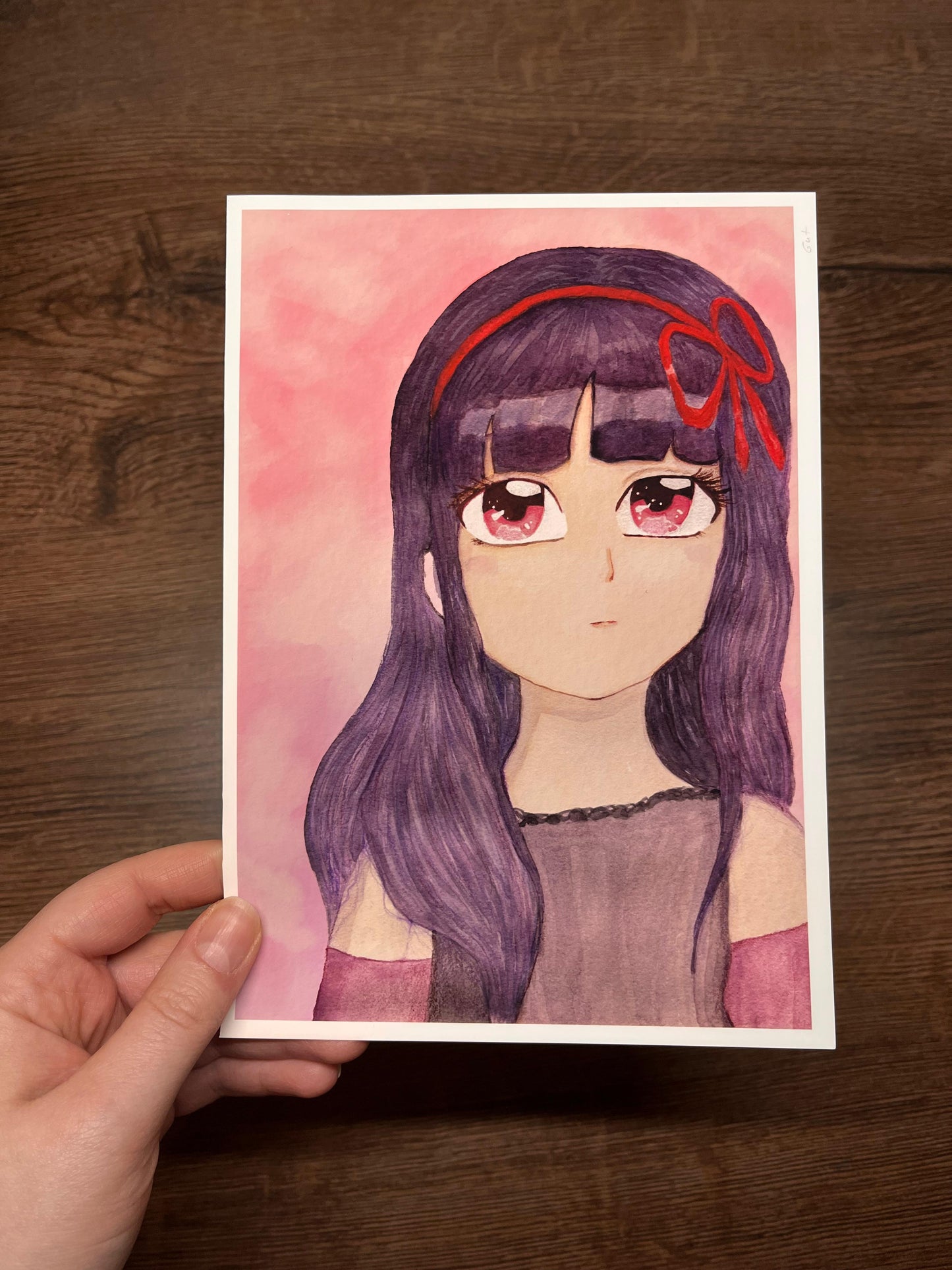 Kunstdruck vom Motiv "Lilith" in Größe DIN A5