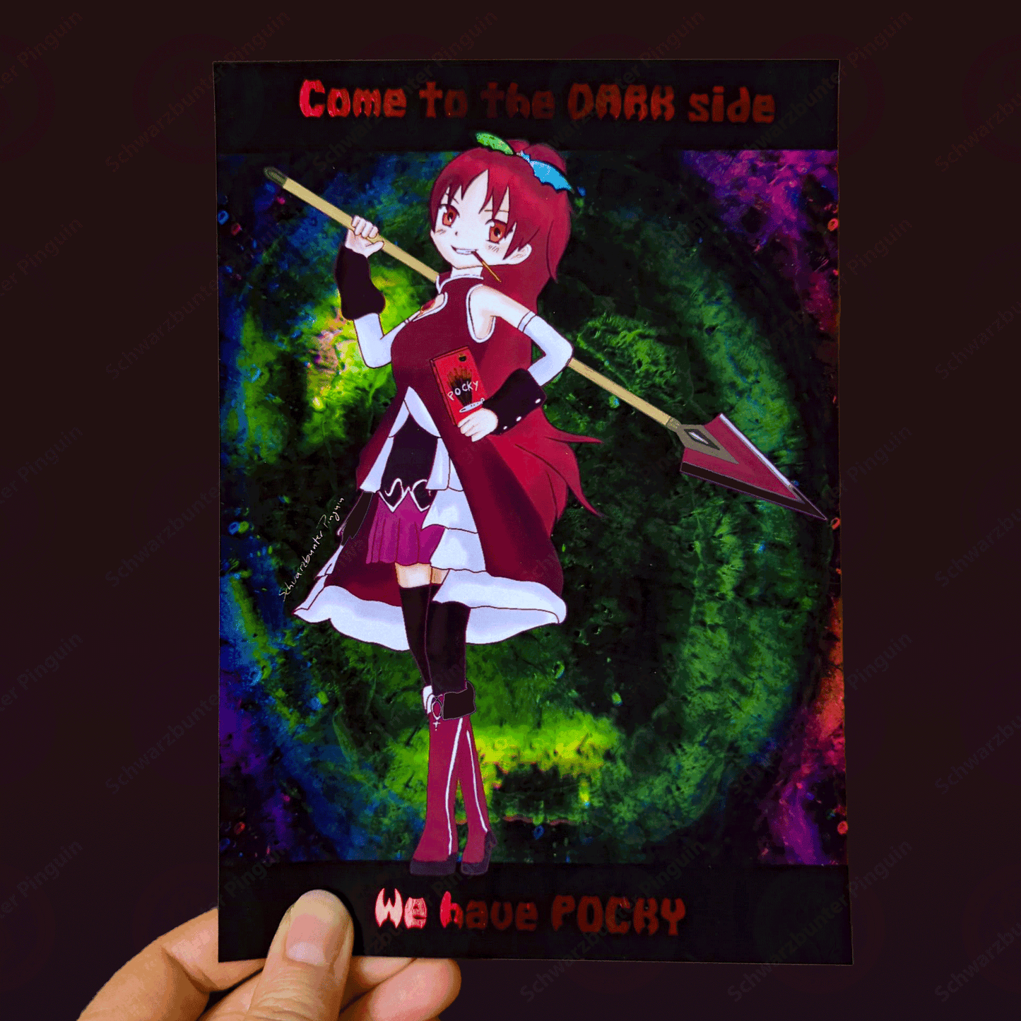 Folierter Print von Kyoko Sakura mit Pocky