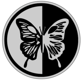 Suncatcher Tag und Nachtfalter Variante C ohne Sonne, Mond und Sterne