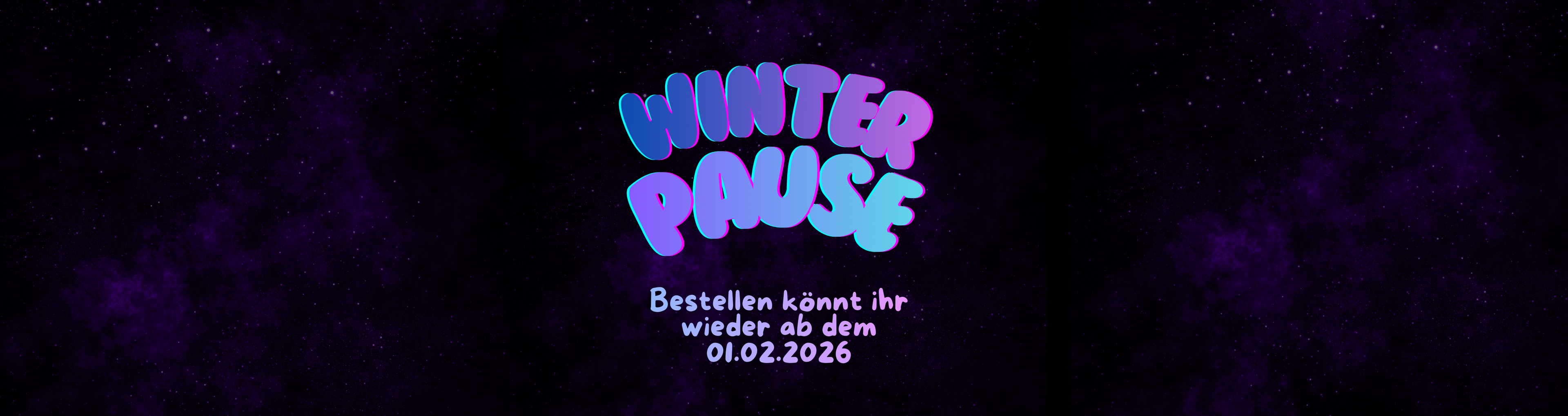 Der Shop macht Winterpause und bestellen könnt ihr wieder ab dem 1. Februar 2026.