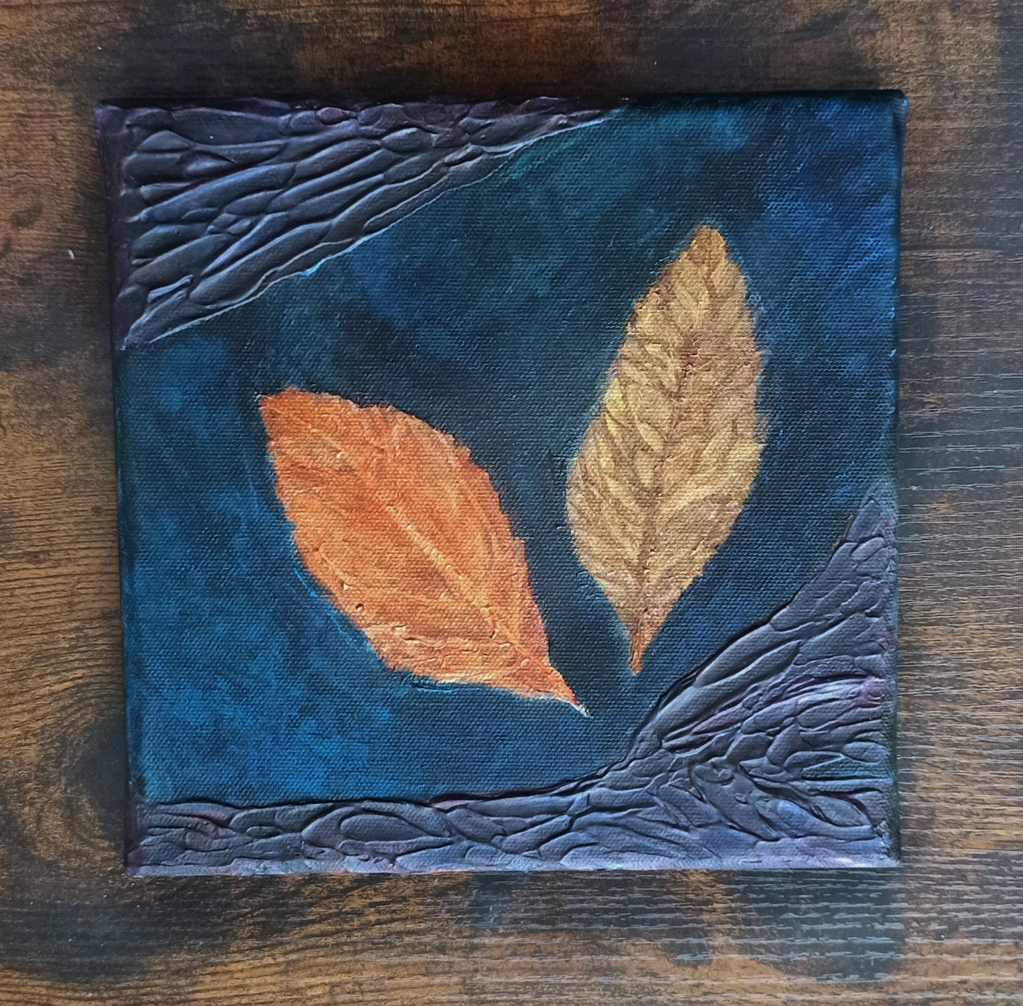 Original Bild "Leaves from Fairyland " in Größe 20 x 20 cm