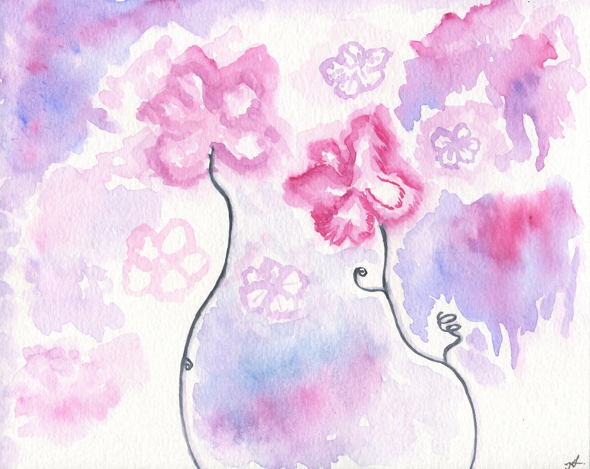 Original Bild mit dem Titel "Abstract Flowers"