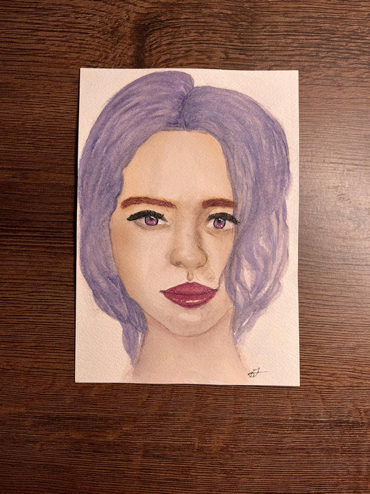 Original Bild "Lilac Hair Lady"