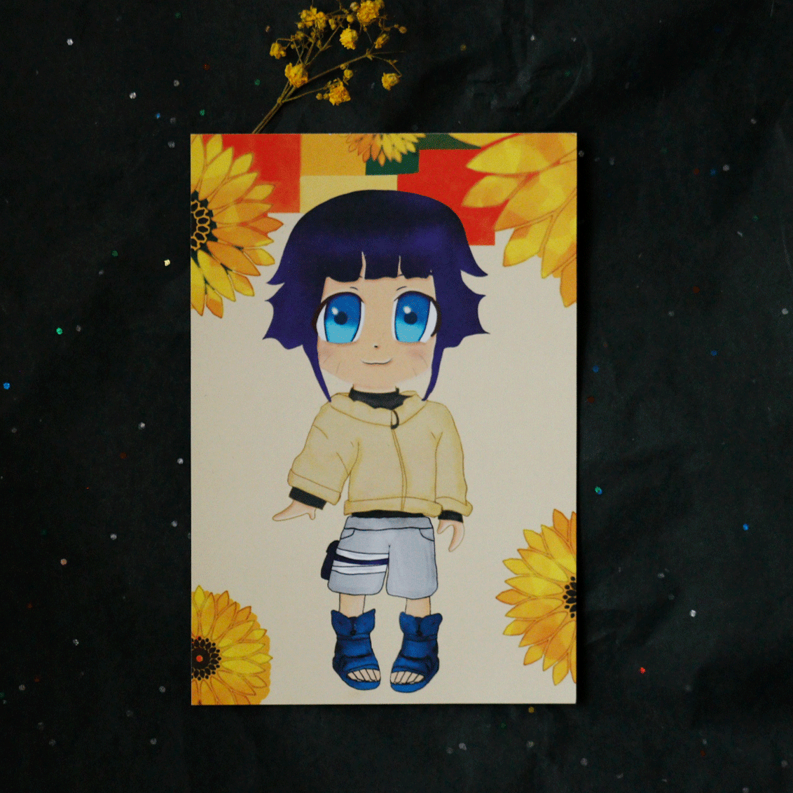 Postkarten Vorderseite von dem Sticker Motiv Chibi Hima