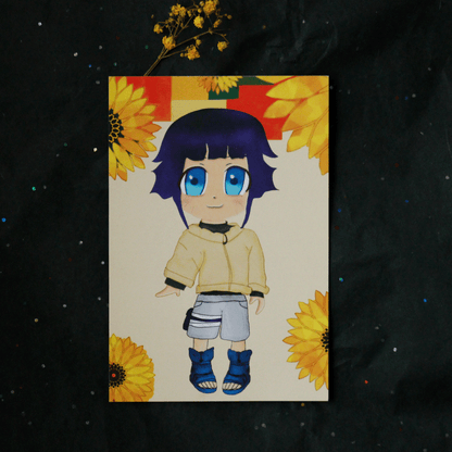 Postkarten Vorderseite von dem Sticker Motiv Chibi Hima