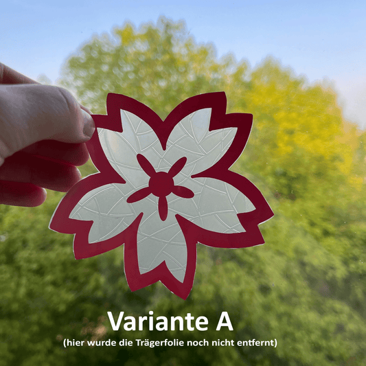 Suncatcher "Sakura - Variante A", rosa, 10 x 10 cm